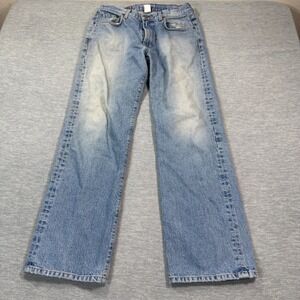 Lucky Brand Jeans Men 32x32 Blue By Gene Montesano Straight Loose Fit USA Made